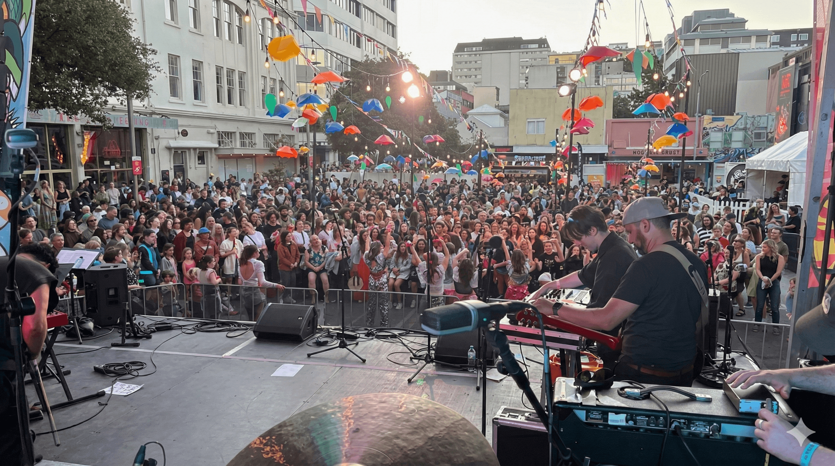 Sound equipment at Cuba Dupa festival Wellington