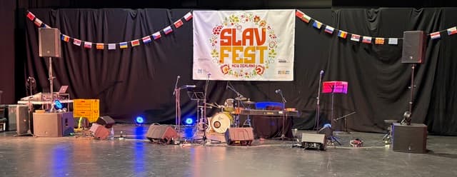 Festival sound system hire at Slavfest Wellington